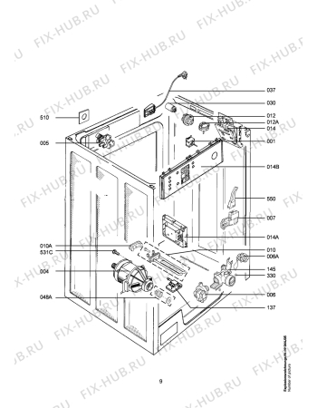 Взрыв-схема стиральной машины Aeg L86401 - Схема узла Electrical equipment 268